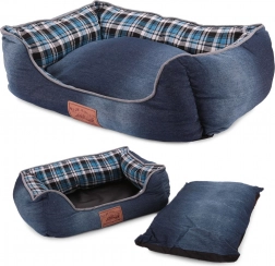 Panier pour chiens et chats avec coussin amovible L