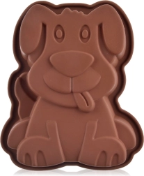 Moule à pâtisserie en silicone chien 20 × 16 × 4,5 cm