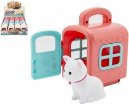 Petit animal dans une boîte de transport – maisonnette portable en plastique pour animaux de compagnie