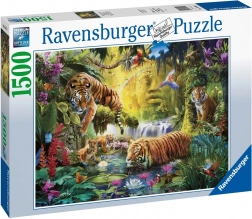Puzzle 1500 pièces Tigres paisibles RAVENSBURGER