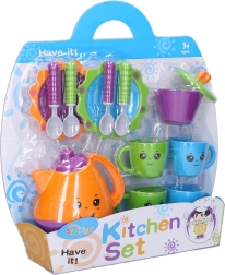 Service à thé coloré avec visage pour enfants