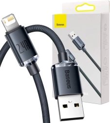 Câble Baseus USB vers Lightning 2,4 A 2 m noir