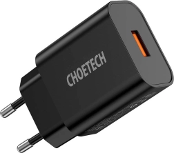 Chargeur secteur Choetech 18W USB-A noir