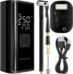 Pompe à air électrique portable 150 PSI avec power bank 6000 mAh et lampe LED