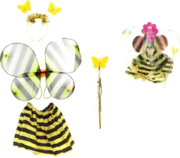 Ensemble déguisement abeille pour enfants avec ailes, jupe et accessoires