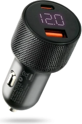 Chargeur voiture EVERACTIVE 75 W avec USB-C PD et USB-A QC 3.0