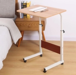 Table mobile réglable pour ordinateur portable / Table basse mobile - en bois