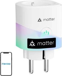 Prise intelligente avec mesure de consommation MEROSS (Matter)
