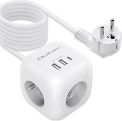 Bloc d’alimentation multiprise 6-en-1 avec interrupteur rétroéclairé