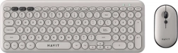 Ensemble de jeu sans fil Havit 2 en 1 clavier et souris gris