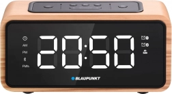 Radio-réveil Bluetooth BLAUPUNKT avec FM PLL et design en bois