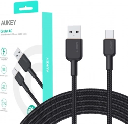 Câble USB-C vers USB-A en nylon AUKEY 1.8m