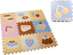 Tapis puzzle en mousse Gourmandises 28 × 28 cm