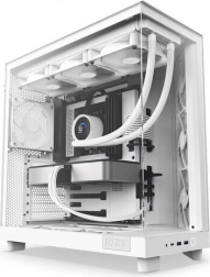 boîtier PC NZXT H6 Flow blanc avec fenêtre latérale