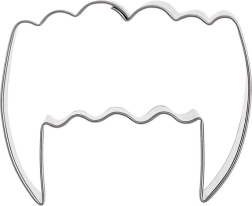 Emporte-pièce métallique dents de vampire 5,5 cm