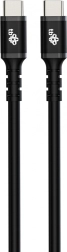 Câble en silicone USB C - USB C 1m noir