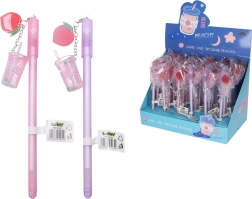 Stylo gel avec porte-clés en forme de boisson