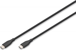 Câble USB-C en silicone de connexion - USB-C, USB 2.0 60 W, 1 m noir