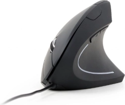 Souris optique verticale ergonomique, 6 boutons, noire