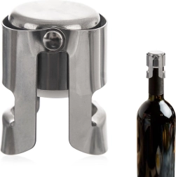 Bouchon en acier inoxydable pour vin et boissons pétillantes 4 cm