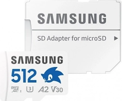 Samsung PRO Plus microSDXC 512 Go avec adaptateur U3 A2 V30