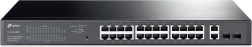 Commutateur PoE+ intelligent gigabit 24× PoE+, 2× RJ45 uplink et 2× SFP – TP-Link