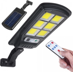 Lampe de rue LED solaire avec détecteur de mouvement et télécommande