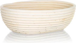 Banneton ovale pour lever le pain 28 × 22 × 9 cm en rotin naturel