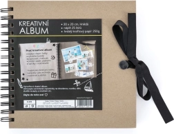 Album créatif brun 20,5 x 20,5 cm