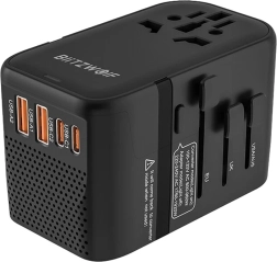 Adaptateur de voyage BlitzWolf BW-TA3 avec convertisseur de tension et charge USB