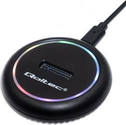 Station d’accueil pour SSD M.2 NVMe/SATA avec USB‑C et rétroéclairage RGB 2 To