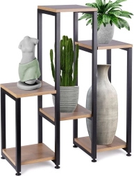 Support métallique pour plantes à six niveaux 80 cm