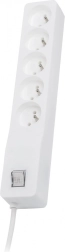 Multiprise parafoudre Lestar ZX 510, 5 prises, 1,5 m, blanc
