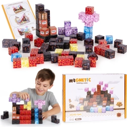 Jeu de construction magnétique cubes 86 pcs