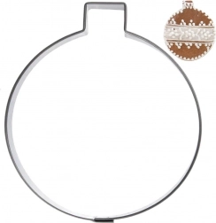 Emporte-pièce en inox pour biscuits boule de Noël 7 cm