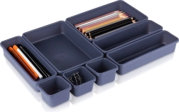 Organiseur modulaire de tiroirs 8 pcs graphite Vilde