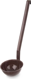 Louche émaillée marron 170 ml, 35 cm