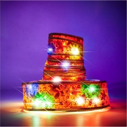 Ruban LED décoratif 10 m, 100 LED à piles – Multicolore