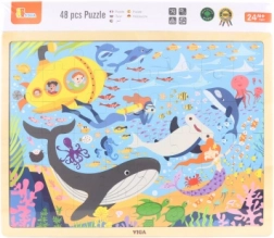Puzzle en bois Vie marine 48 pièces
