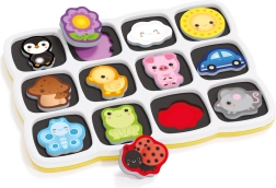 Quercetti Smart Puzzle Magnétique : Couleurs et Premiers Mots