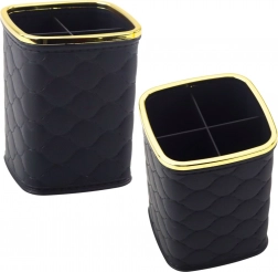 Organiseur pour pinceaux avec quatre compartiments noir