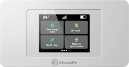 Routeur Wi‑Fi 4G/LTE portable GlocalMe Duoturbo avec Cloud SIM