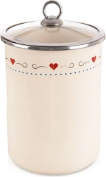 Boîte alimentaire émaillée avec couvercle vitré TONCA 1,9 l