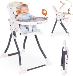 chaise haute pliante avec jouets ecotoys