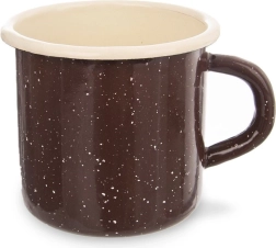 Mug émaillé marron 400 ml