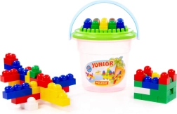 Jeu de construction Junior Construction – 57 pièces dans un seau