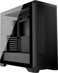 Boîtier PC Volcano Expanse S MIDI sans ventilateur noir