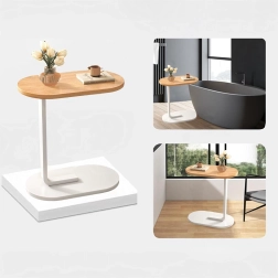 Table d’appoint en C pour salon et chambre