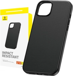 Coque pour iPhone 15 Pro Max Baseus Fauxther noire