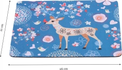 Tapis de souris avec motif de biche